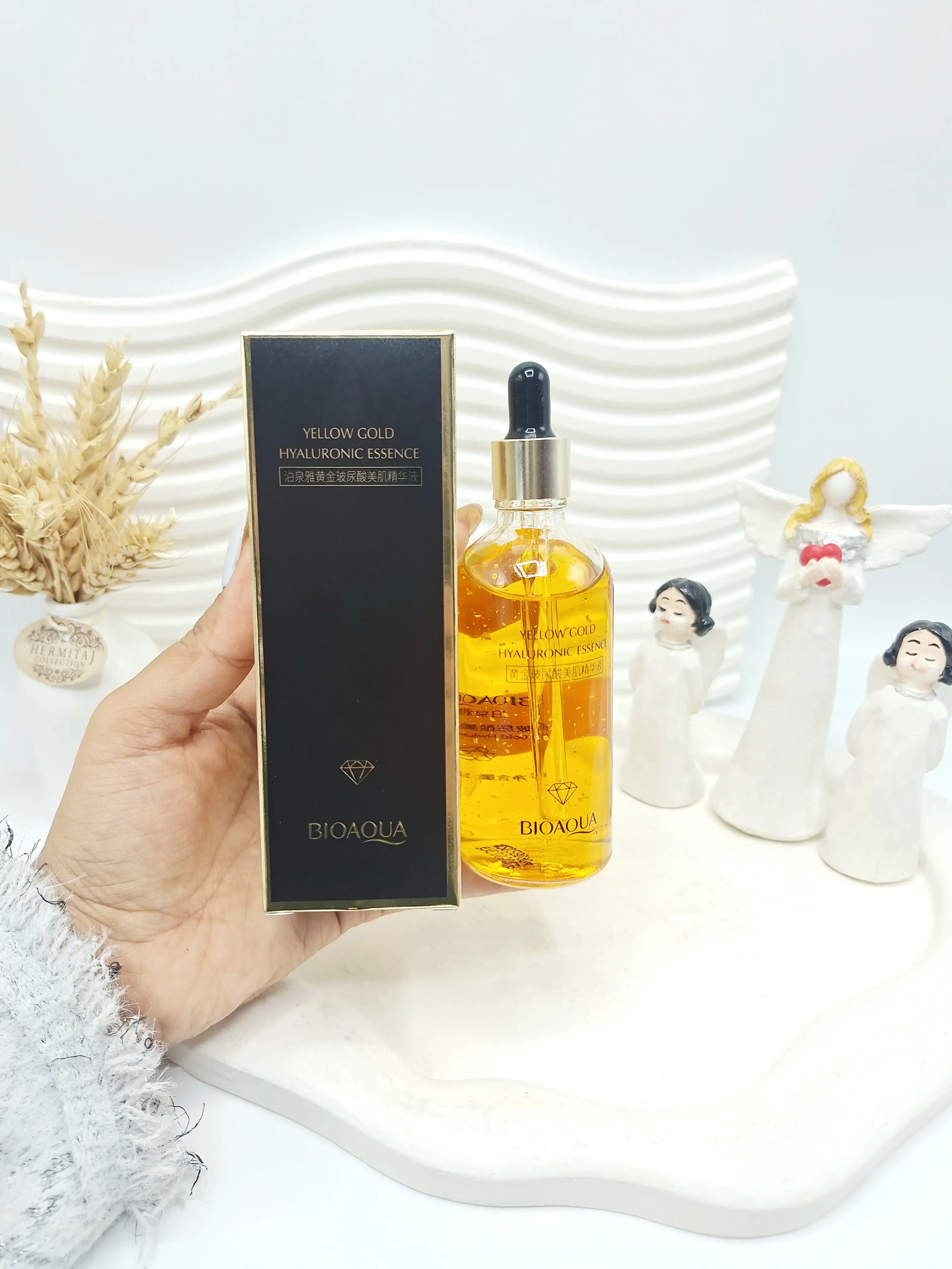 سرم آبرسان طلا 24 عیار بزرگ بیوآکوا BIOAQUA