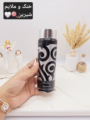 اسپری خوش بو کننده مدل Signature نقره ای برند گلکسی GALXAY
