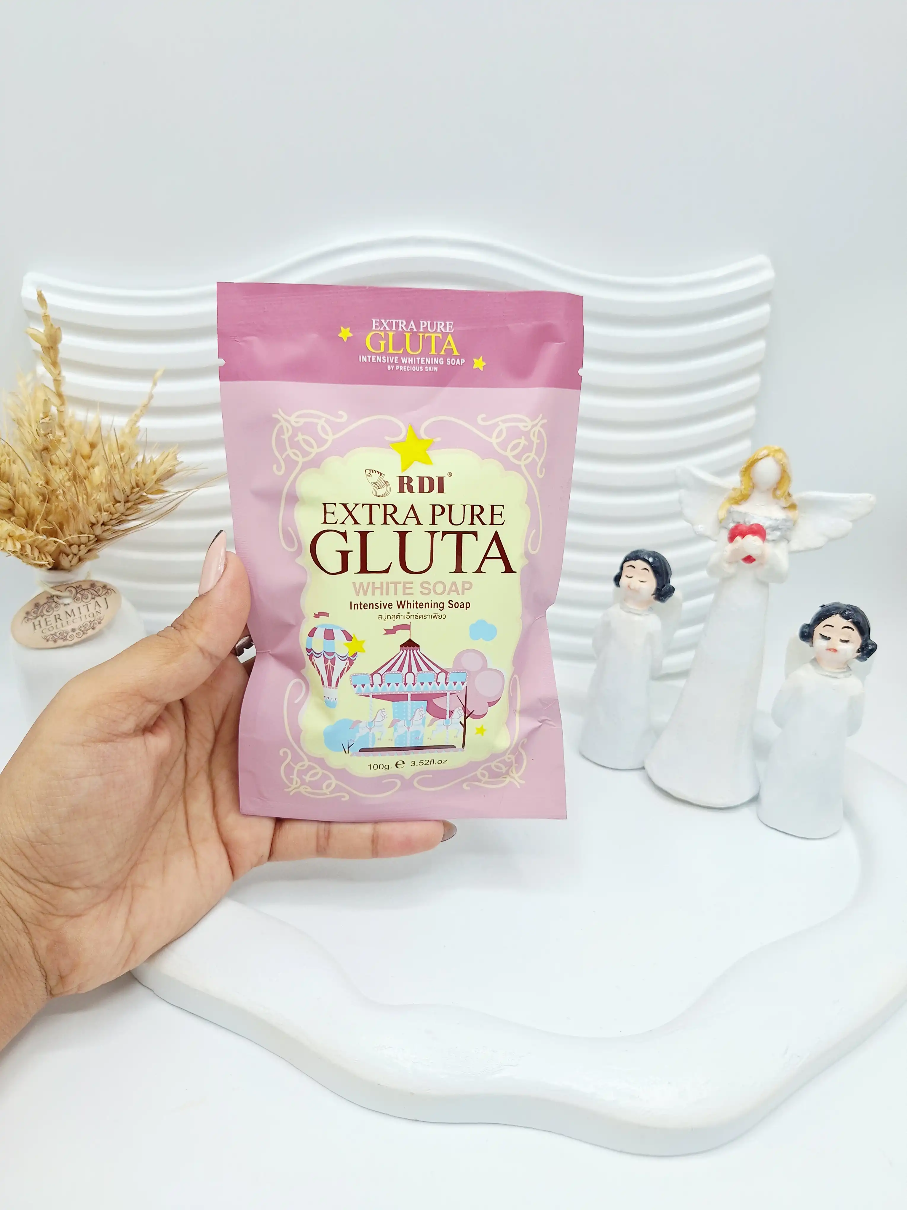 صابون سفید کننده گلوتا اصل حجم 100 میل برند GLUTA