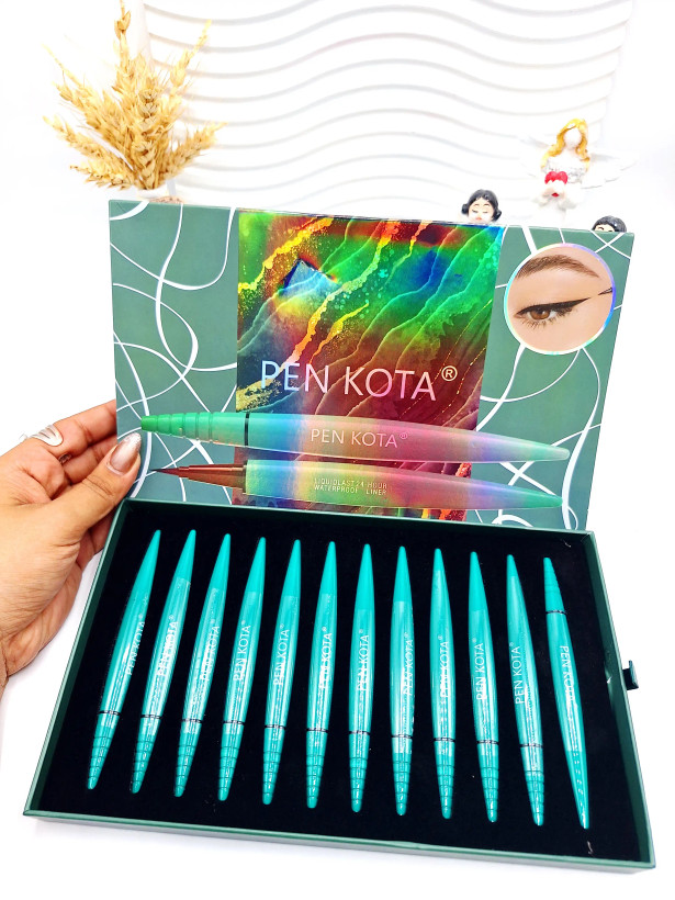 خط چشم مشکی پوکه سبز با کیفیت برند PEN KOTA